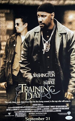 Ethan Hawke Signed 11x17 Training Day Movie Poster JSA AU73665