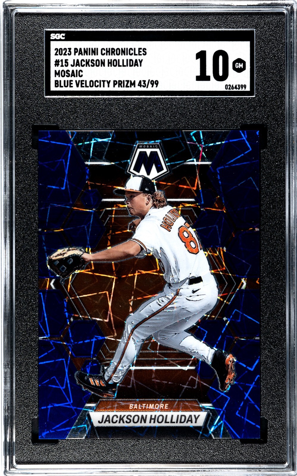 2023 Panini Chronicles Mosaic #15 Jackson Holliday BLUE 2023 Panini Chronicles Mosaic #15 Jackson Holliday BLUE