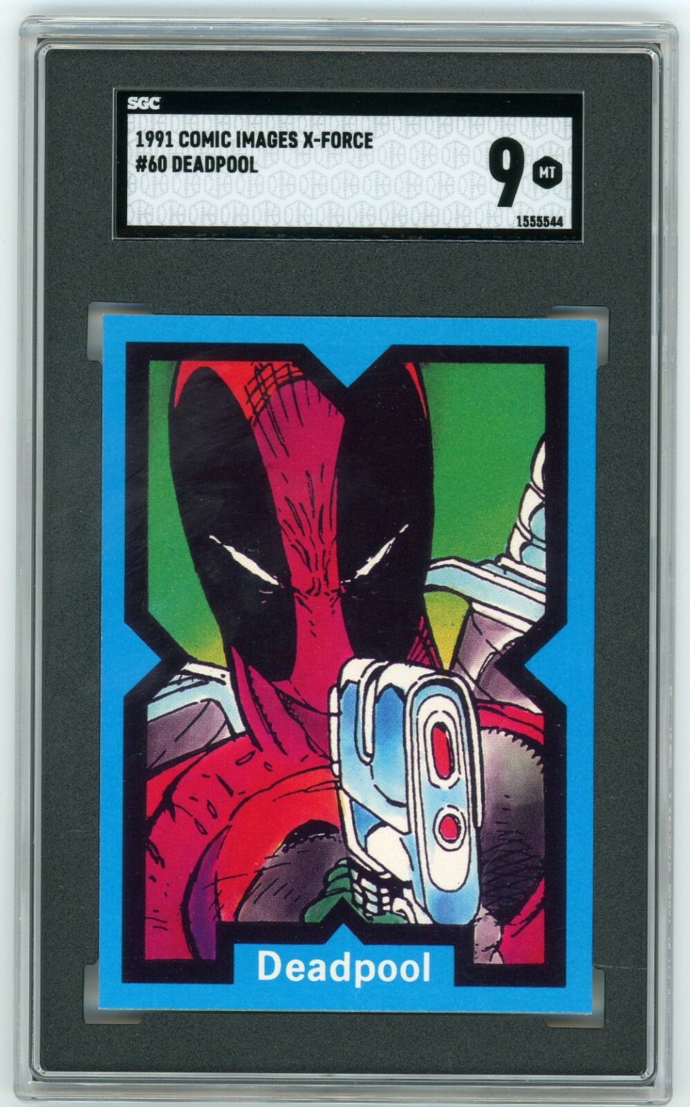 DEADPOOL 1991 Comic Images X-Force #60 Slabbed 1st Card SGC