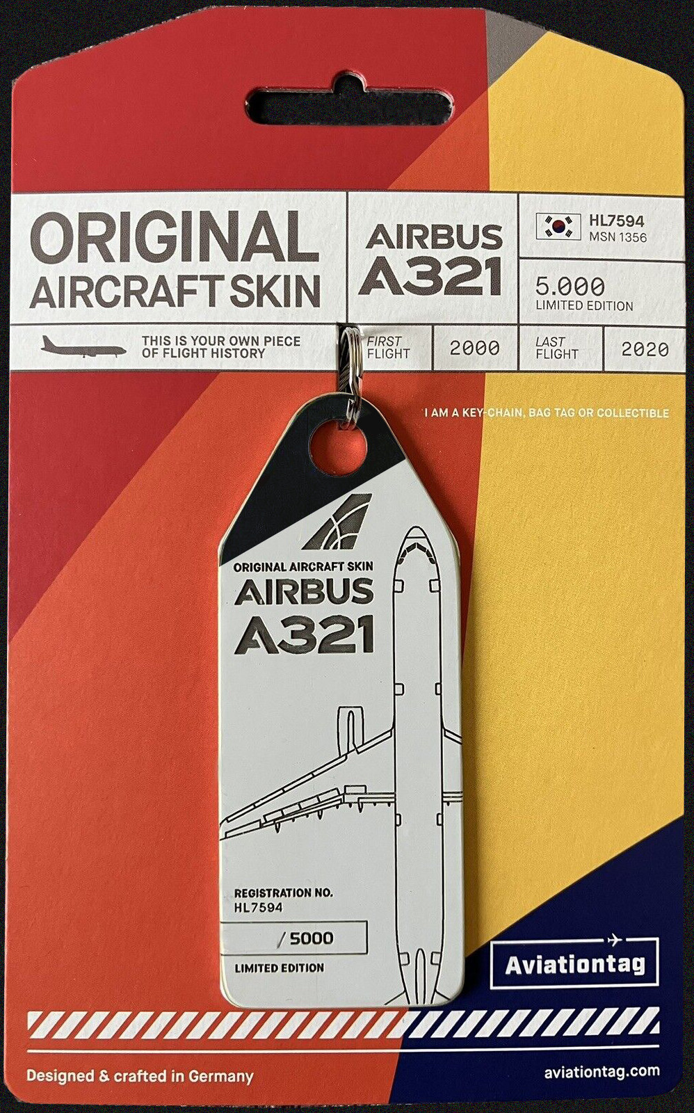 Aviationtag Asiana Airbus A321 (Star Alliance logo) | eBay