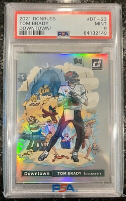  Tom Brady Downtown 2021 Donruss #DT-23 PSA 9 MINT