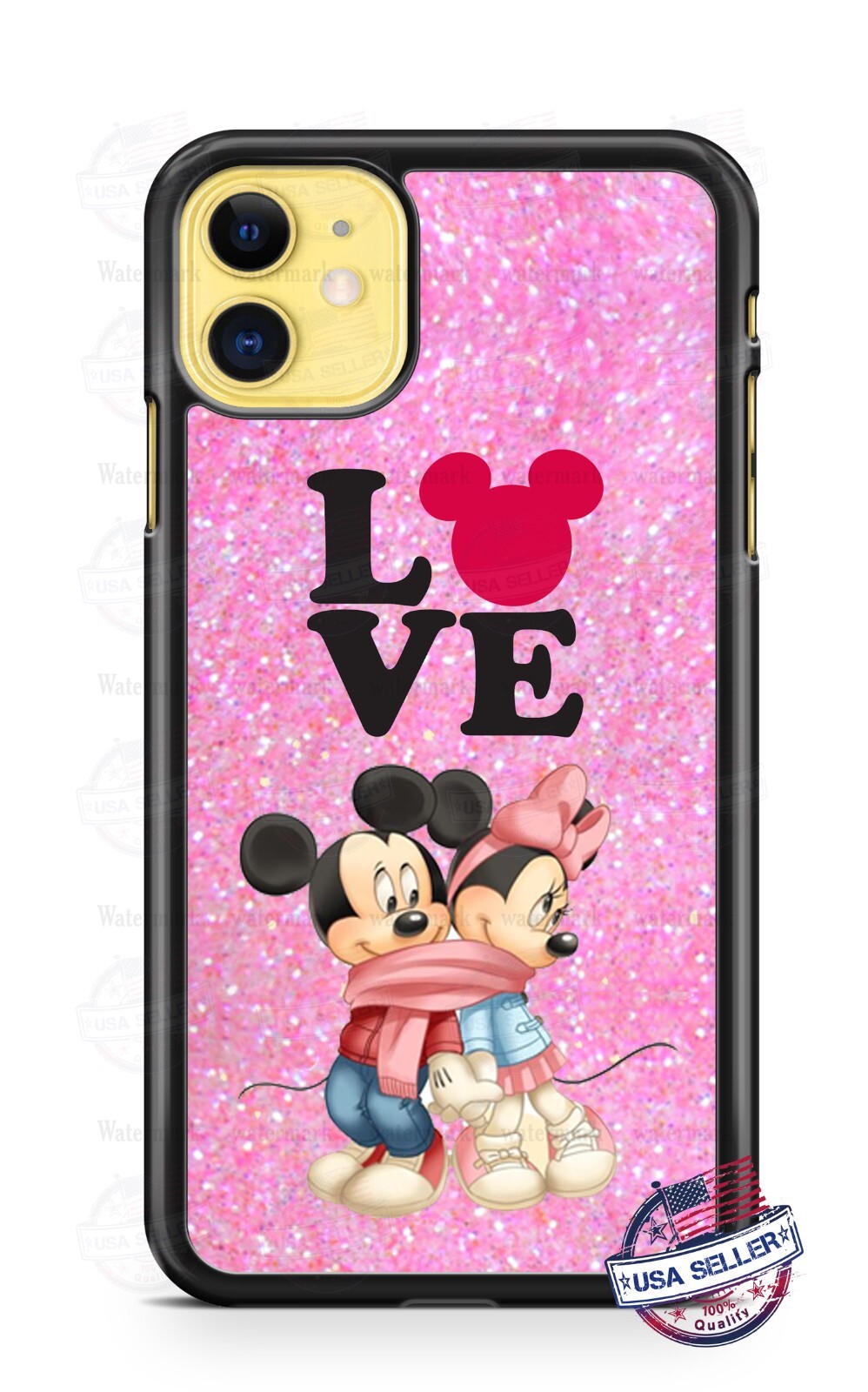 Cocoページ　Pin for love M,I Classic Mickey & Minnie Mouse in Love Phone Case For iPhone