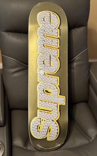 Supreme - Supreme Bling Box Logo スケートボード &quot;Gold&quot; Supreme Bling Box Logo Skateboard (SS22) - $58
