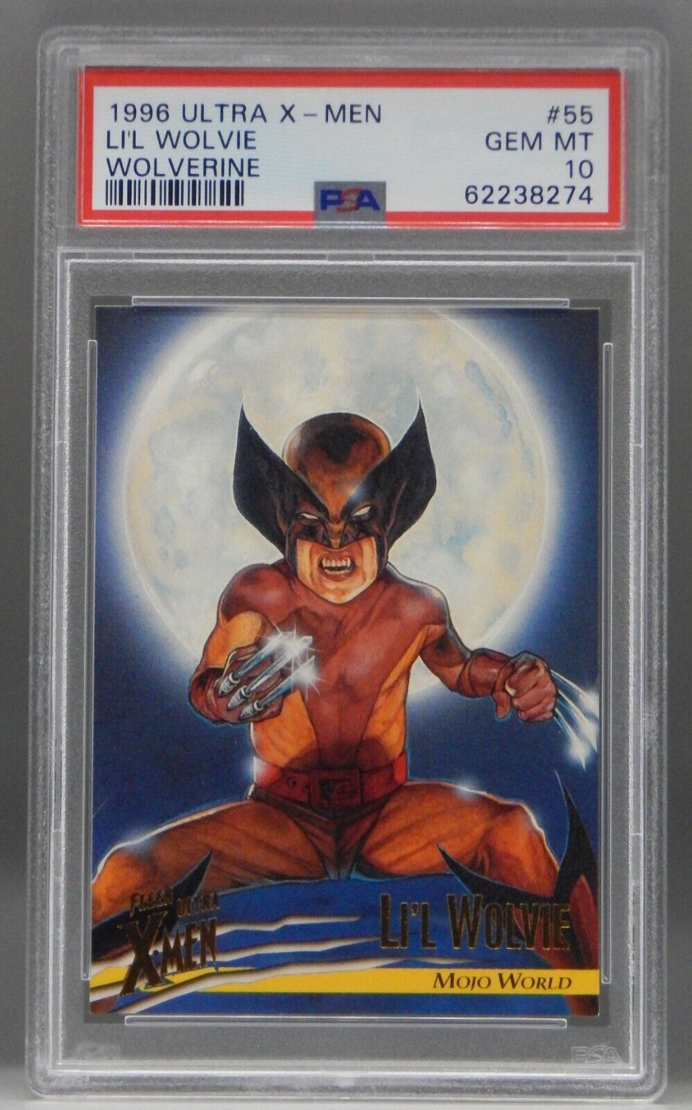 1996 Fleer Marvel Ultra X Men #55 WOLVERINE Lil Wolvie PSA 1996 Fleer Marvel Ultra X Men #55 WOLVERINE Lil Wolvie PSA