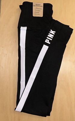 VS Pink High Waist Cotton Full Length Leggings - Small NWT