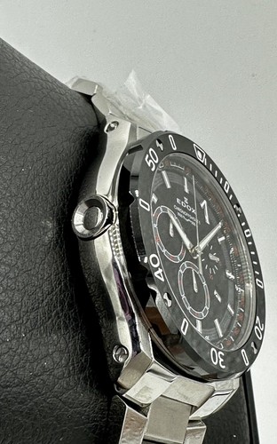 Pre-owned Edox Brand  Chronoffshore-1 Chronograph Swiss Quartz Black Dial 500m 45mm