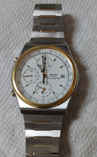 時計 SEIKO TITANIUM CHRONGRAPH 7T32-6030 Seiko Chronograph Quartz Panda Vintage | eBay