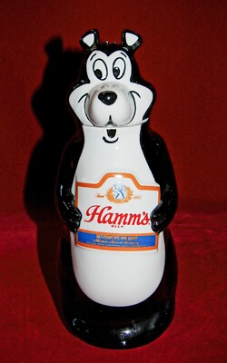 VINTAGE Hamm's Beer Ceramic DECANTER Made in Brazil 1972 Excellent Condition!