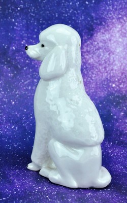 Russian USSR LFZ Lomonosov Porcelain Factory Poodle Figurine 6