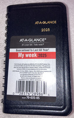 2025 At-A-Glance My Week Pocket Planner (70-035-05)