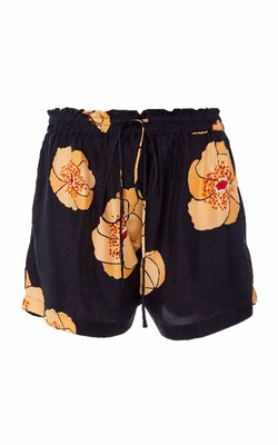 Acler antol short in Black Floral - size 4