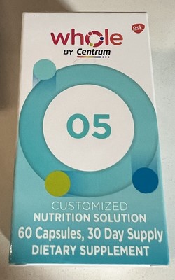 Whole By Centrum 05 60 Capsules Customized Nutrition Solution