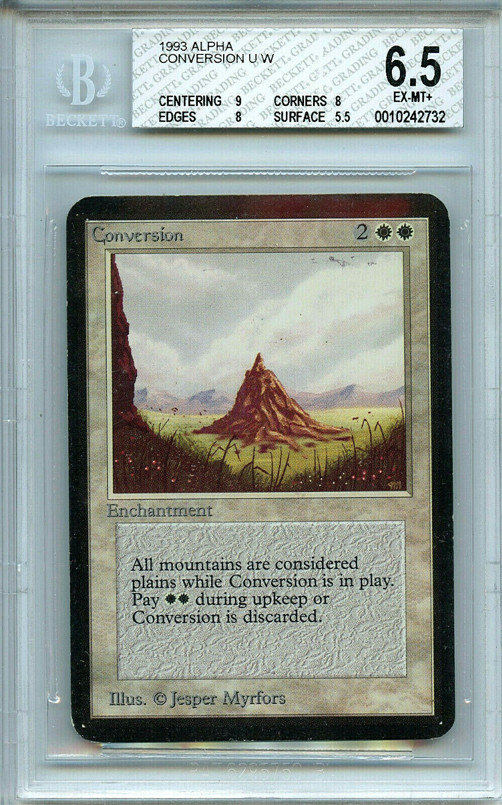 MTG Alpha Conversion BGS 6.5 Magic Card WOTC Amricons 2732