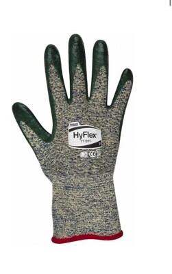 Ansell HyFlex 11-511 Cut Resistant Nitrile Coated Gloves A5 Cut Level Size:M