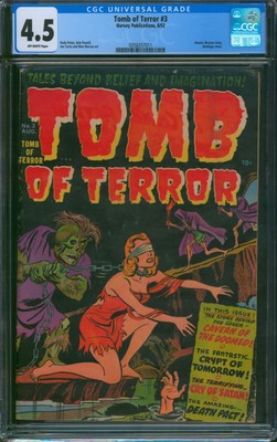 Tomb of Terror #3 (1952)   CGC 4.5   GGA Golden Age Pre-Code Horror Harvey Comic