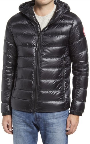Pre-owned Canada Goose Crofton Water Resistant Packable Quilted Fill Down Jacket Size M In Black