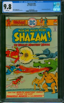 SHAZAM #20   CGC 9.8 HIGHEST GRADED - 1 OF ONLY 7   Marvel Comic 1975