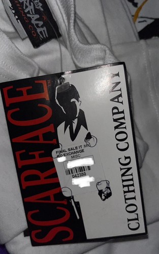 Pre-owned Scarface Rare Vintage  / Tony Montana / Al Pacino Puff Print Shirt Sz 2xl In White