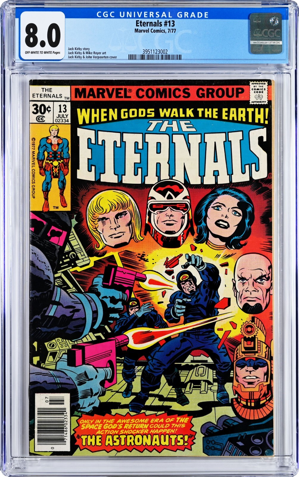 大特価!! Eternals #13 CGC 8.0 (Jul 1977, Marvel) Jack Kirby 1st アメコミ