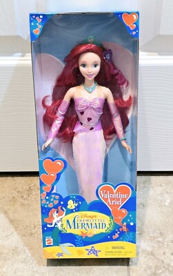 Vintage 1997 Disney Valentine Ariel Little Mermaid Barbie Doll NIB MINT 18459
