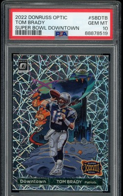 2022 DONRUSS OPTIC TOM BRADY SUPER BOWL DOWNTOWN #SBDTB PSA 10 (POP 8)