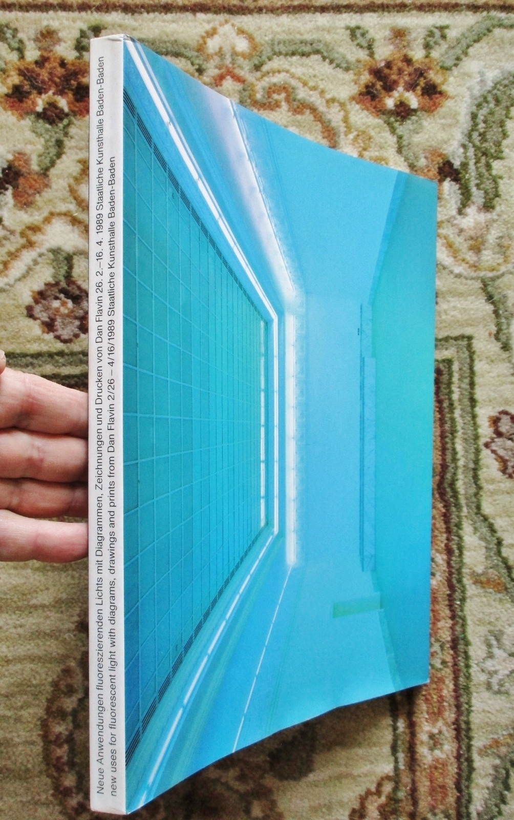 1989 DAN FLAVIN Monograph SIGNED & INSCRIBED - FLUORESCENT LIGHTS Art Exhibition