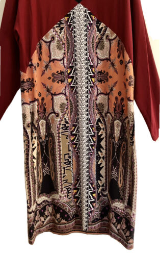 Beautiful ETRO Milano Tunic Printed Silk Dress, sz IT44/ UK12 (fits large) 5