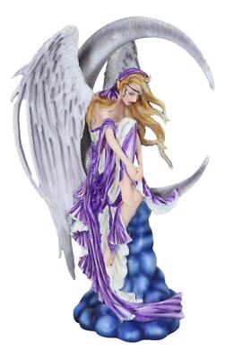 Large Celestial Crescent Moon Dreamer Fairy Statue 12"H Nene Thomas Figurine