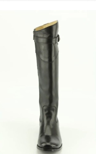 Pre-owned Frye Womens Molly Button Tall Black Smooth Vintage Leather Boot 9.5m Brand