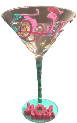 Top Shelf 40th Birthday Novelty Martini Glass Excellent Condition