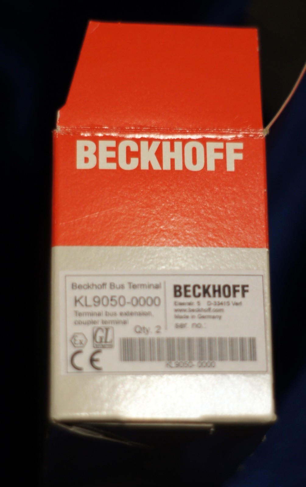 NEW BECKHOFF PLC KL9050-0000 Terminal Bus extension coupler terminal (Qty 1)