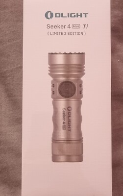 Olight Seeker 4 Mini 2-in-1 Torch CW Light & UV Light - LIMITED ED TITANIUM BNIB