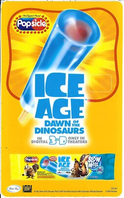 Ice Age Popsicle Ice Cream Truck Sticker  8'' x 5'' FREE SHIPPING