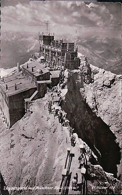 1950s Postcard (AK) - Bayern, Münchner Haus, Zugspitzgipfel (2964 m)