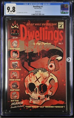 Dwellings #1 CGC 9.8 Bloody 1:10 Variant Oni Press Comics 2023 Jay Stevens