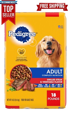 Pedigree Complete Nutrition Adult Dry Dog Food Grilled Steak Vegetable Flavor...