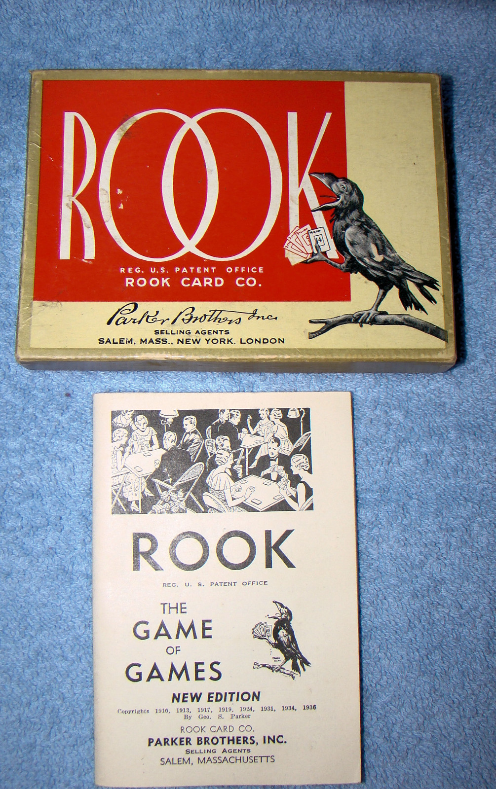 Vintage 1934 1936 Rook The Game of Games Card Game Original Box & Papers