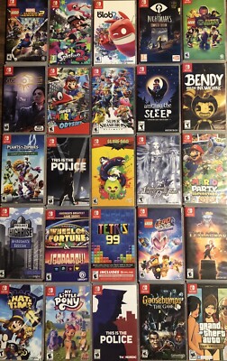Nintendo Switch Replacement Cases Includes Original Cover Art NOGAMES*CASE ONLY*