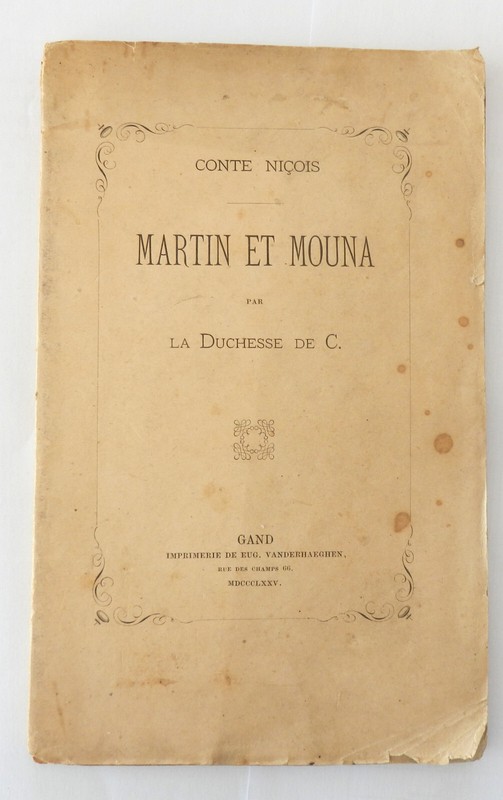 Martin Et Mouna Conte NiÃ§Ois  Par La Duchesse De C. Gand 1875