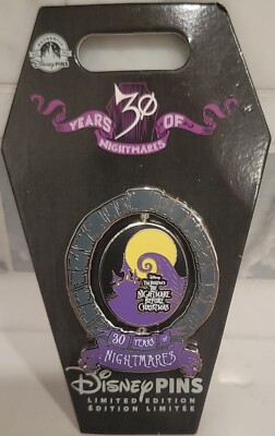 Disney 2023 Nightmare Before Christmas 30th Anniversary Jack Lock LE Spinner Pin
