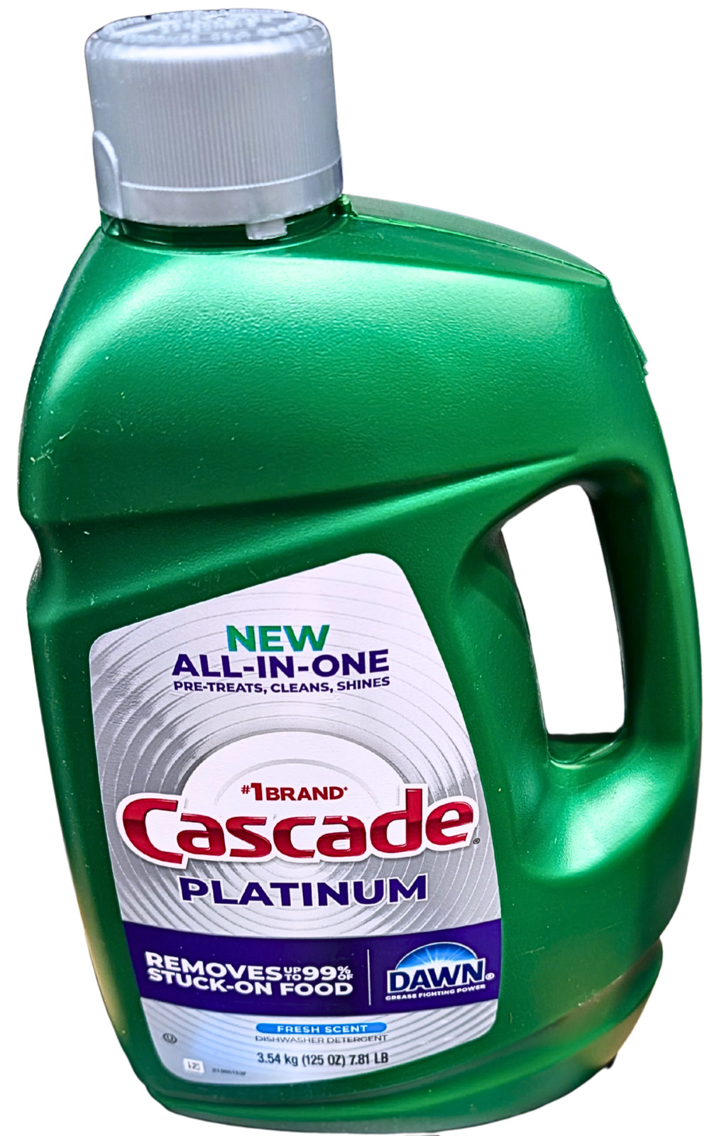 Cascade Platinum Gel Dishwasher Detergent Fresh Scent 125 Oz
