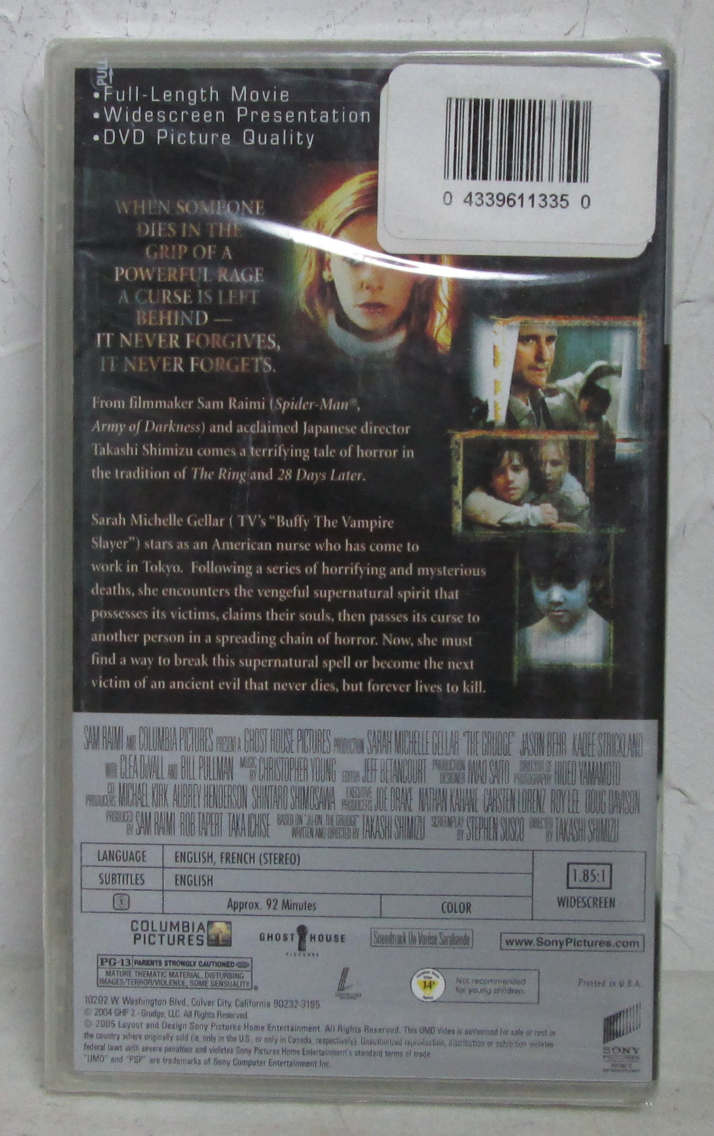 The Grudge UMD 2005 Sony PSP New Sealed