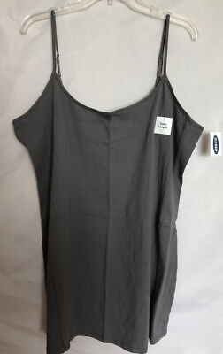 Old Navy Women's Size XXLT XXL Tall Gray First-Layer Tunic Length Cami New