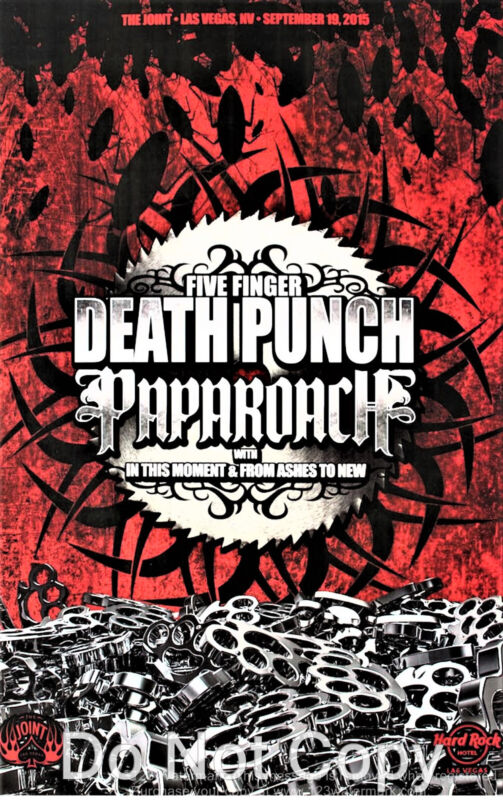Five Finger Death Punch ~ 12" x 18" Advertising Poster