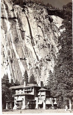 Postally Used Yosemite Lodge Stamp California Oct 1950 POSTCARD