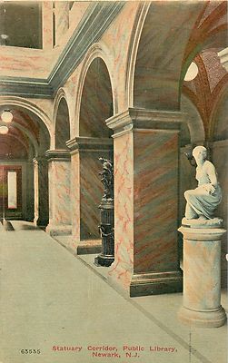 The View Down the Statuary Corridor, Newark Public Library, Newark NJ