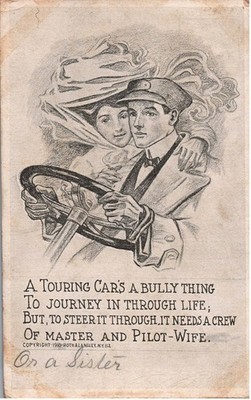 VINTAGE POSTCARD HUMOR AND ROMANCE ON A 1913 DIVIDED BACK CARD