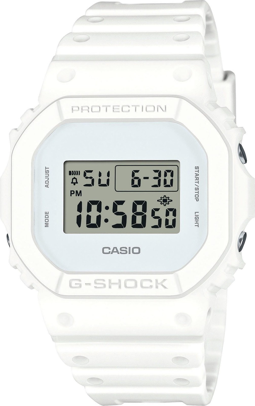 Casio G-Shock DW-5600WW-7ER Weiß Digital Resin Mineralglas 20 bar 43mm - Bild 1 von 1