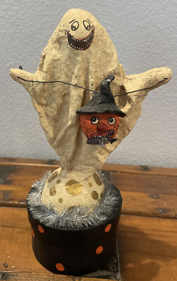 Ginny Betourne Early DCC Piece (Before Bethany Lowe) Ghost on a Box  Rare