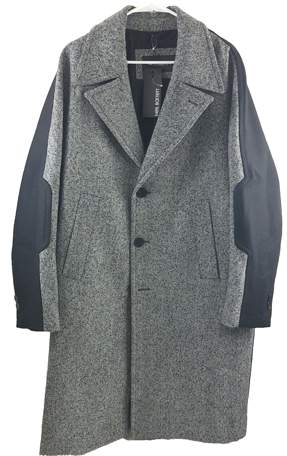 $2050 Neil Barrett Oversized Single Breasted Opera Coat Mens